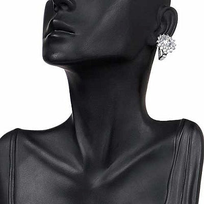 BridalMe 10.76CTW White Cubic Zirconia .925 Sterling Silver Earrings