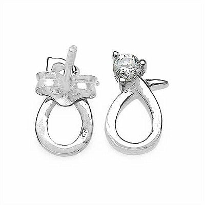 0.28CTW White Cubic Zircon .925 Sterling Silver Earrings