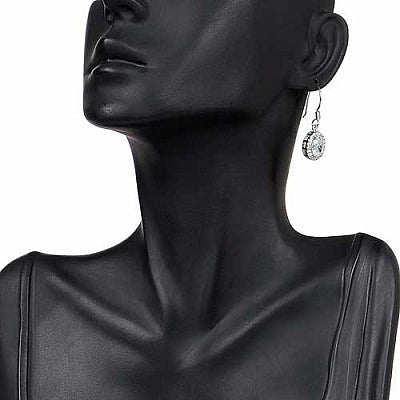 BridalMe 4.60CTW White Cubic Zirconia .925 Sterling Silver Dangle Earrings