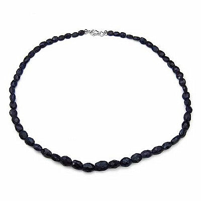 131.00CTW Dyed Sapphire 18.25Inches Long Beaded Necklace