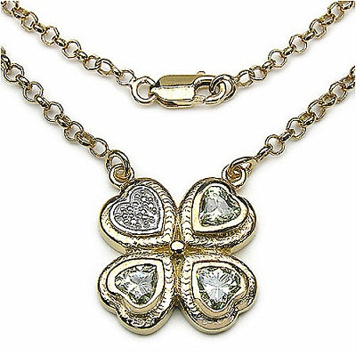 2.23CTW Peridot Cubic Zircon .925 Sterling Silver 14K Yellow Gold Plated Heart Shape Pendant