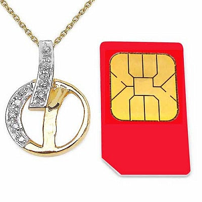 0.08CTW White Cubic Zircon 14K Yellow Gold Plated .925 Sterling Silver Pendant