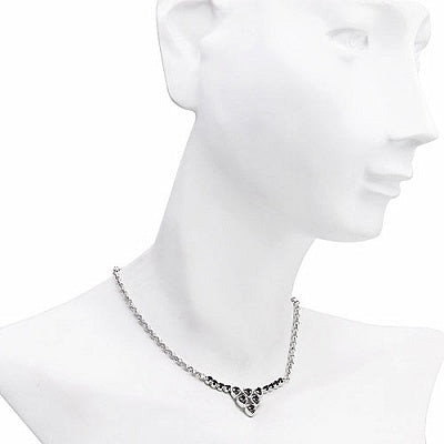 0.56CTW Genuine Black Sapphire .925 Sterling Silver Pendant