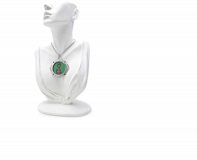 GEMARTINI Genuine Amethyst & Glass .925 Sterling Silver Pendant