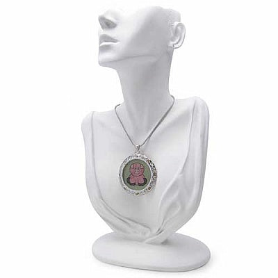 GEMARTINI Genuine Citrine & Glass .925 Sterling Silver Pendant