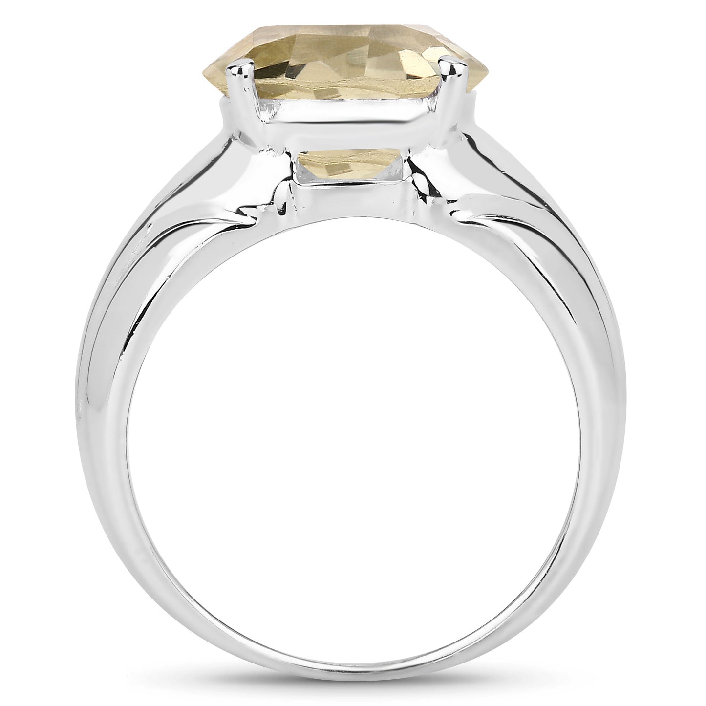 Genuine Citrine Sterling Silver Ring