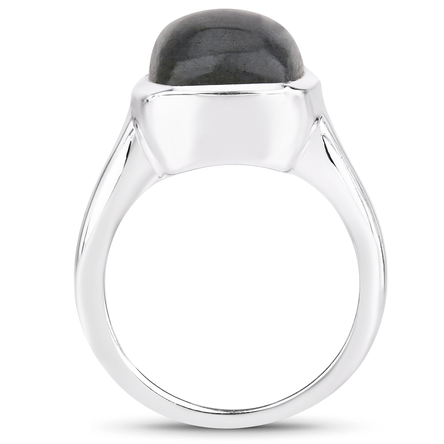 Genuine Labradorite Sterling Silver Statement Ring