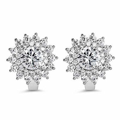 BridalMe 10.76CTW White Cubic Zirconia .925 Sterling Silver Earrings