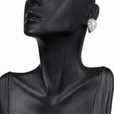 BridalMe 6.24CTW White Cubic Zirconia .925 Sterling Silver Earrings