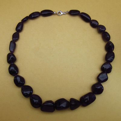450.00CTW Genuine Amethyst 18.25 Inches Long Beaded Necklace