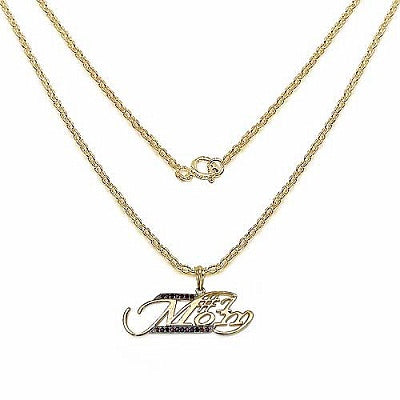 0.36CTW Genuine Garnet .925 Sterling Silver 14K Yellow Gold Plated Pendant