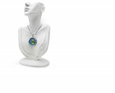 GEMARTINI Turquoise & Glass .925 Sterling Silver Pendant