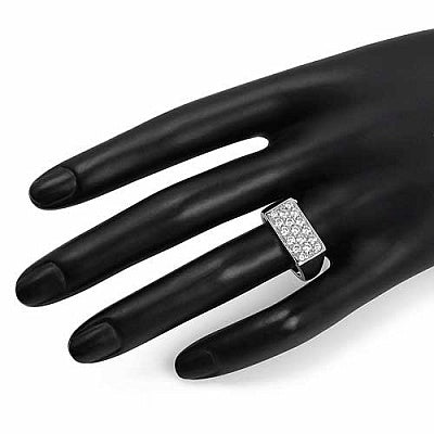 BridalMe 2.06CTW White Cubic Zirconia .925 Sterling Silver Cluster Ring