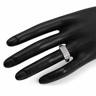 BridalMe 2.10CTW White Cubic Zirconia .925 Sterling Silver Cluster Ring