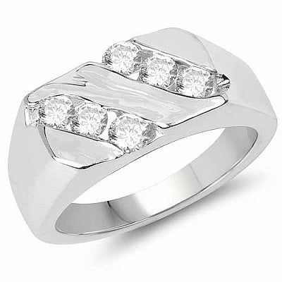 BridalMe 1.32CTW White Cubic Zirconia .925 Sterling Silver Ring