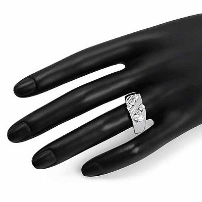 BridalMe 1.32CTW White Cubic Zirconia .925 Sterling Silver Ring