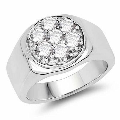 BridalMe 1.96CTW White Cubic Zirconia .925 Sterling Silver Ring