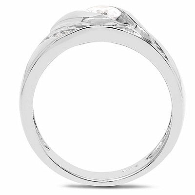 1.07CTW White Cubic Zircon .925 Sterling Silver Ring
