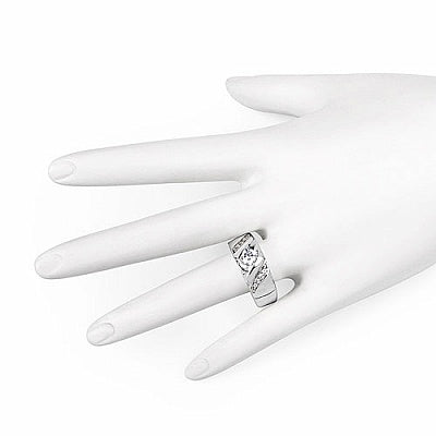 1.07CTW White Cubic Zircon .925 Sterling Silver Ring